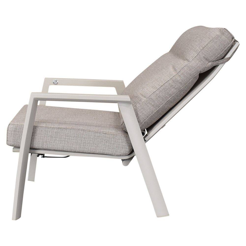 AVH-Collectie Vegas lounge tuinstoel verstelbaar aluminium latte AVH-Collectie Vegas lounge tuinstoel verstelbaar aluminium latte