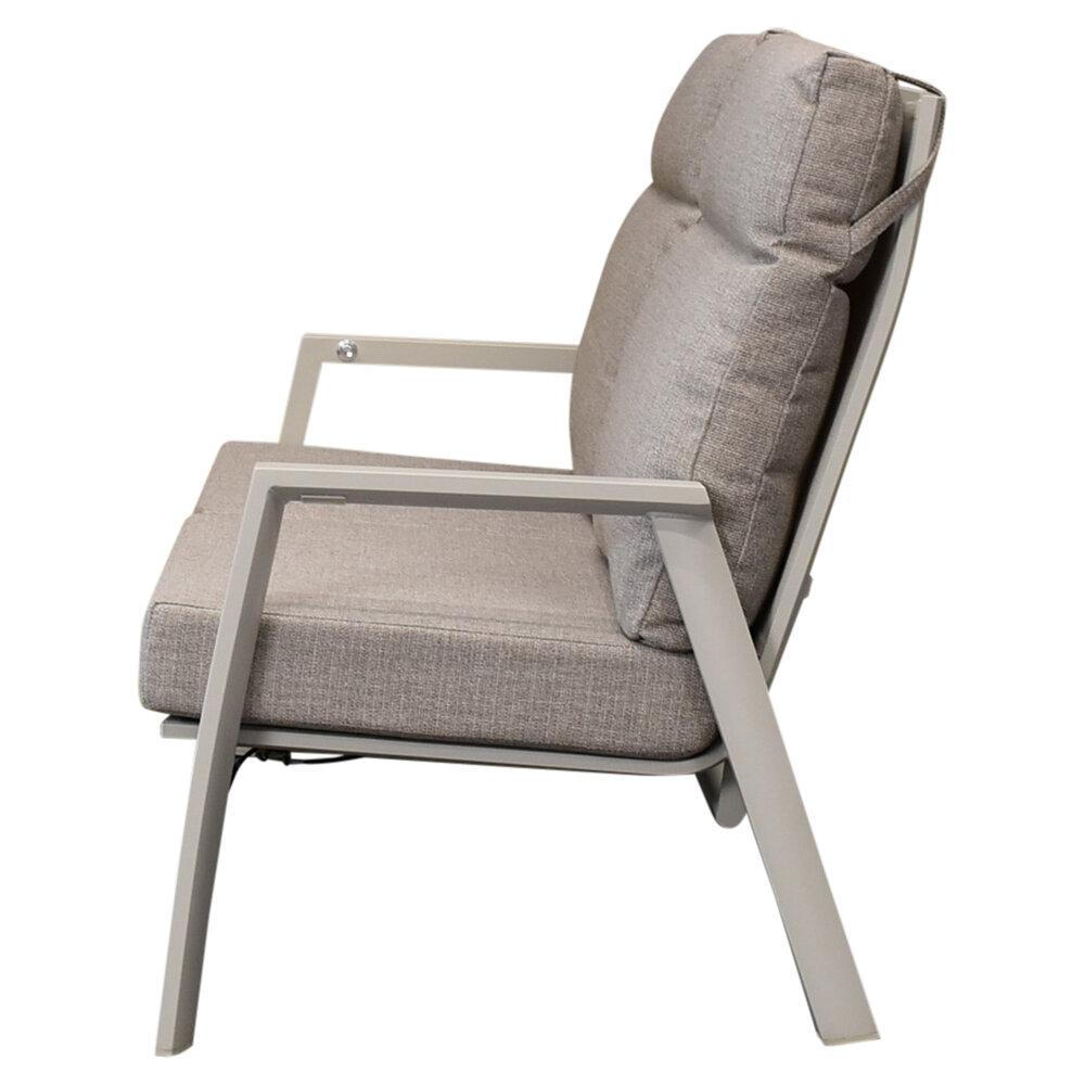 AVH-Collectie Vegas 2-zitsbank verstelbaar aluminium latte AVH-Collectie Vegas 2-zitsbank verstelbaar aluminium latte