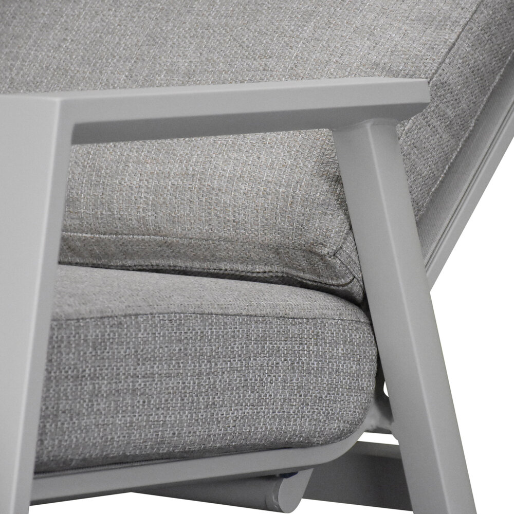 AVH-Collectie Vegas 2-zitsbank verstelbaar aluminium latte AVH-Collectie Vegas 2-zitsbank verstelbaar aluminium latte