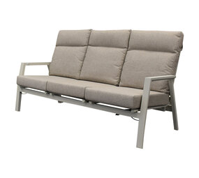 AVH-Collectie Vegas 3-zitsbank verstelbaar aluminium latte AVH-Collectie Vegas 3-zitsbank verstelbaar aluminium latte