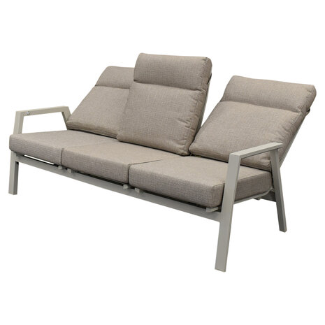 AVH-Collectie Vegas 3-zitsbank verstelbaar aluminium latte AVH-Collectie Vegas 3-zitsbank verstelbaar aluminium latte