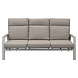 AVH-Collectie Vegas 3-zitsbank verstelbaar aluminium latte AVH-Collectie Vegas 3-zitsbank verstelbaar aluminium latte