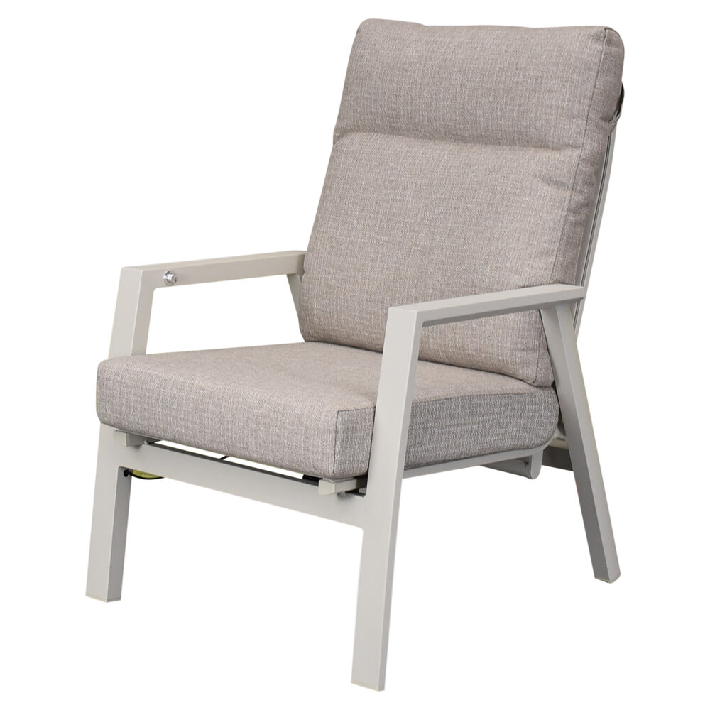 AVH-Collectie Vegas stoel bank loungeset 4 delig verstelbaar aluminium latte AVH-Collectie Vegas stoel bank loungeset 4 delig verstelbaar aluminium latte