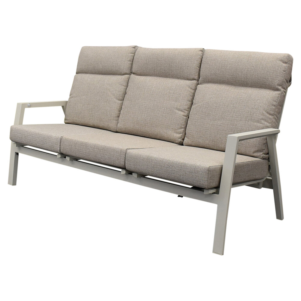AVH-Collectie Vegas stoel bank loungeset 4 delig verstelbaar aluminium latte AVH-Collectie Vegas stoel bank loungeset 4 delig verstelbaar aluminium latte