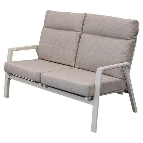 Vegas stoel bank loungeset 4 delige verstelbaar aluminium latte Vegas stoel bank loungeset 4 delige verstelbaar aluminium latte