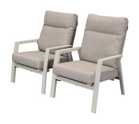 Vegas lounge balkonset 2 delig verstelbaar latte Vegas lounge balkonset 2 delig verstelbaar latte
