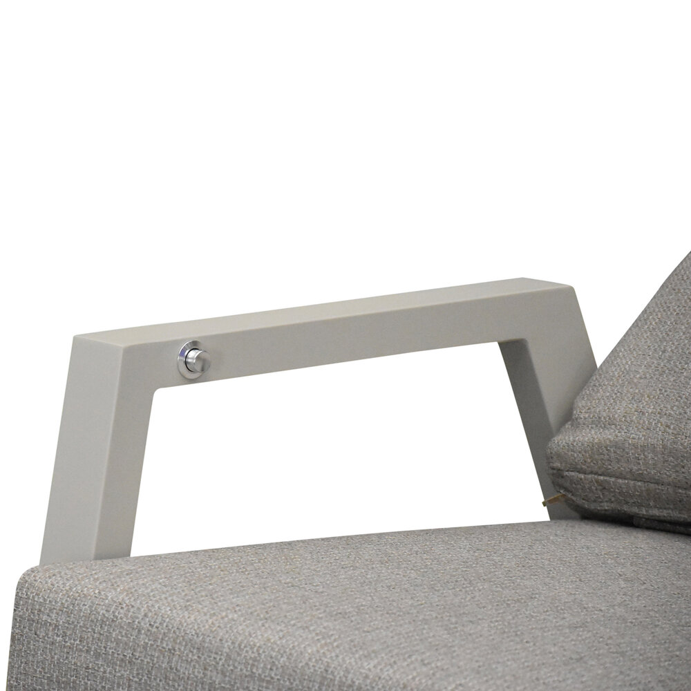AVH-Collectie Vegas stoel bank loungeset 3 delig verstelbaar aluminium latte AVH-Collectie Vegas stoel bank loungeset 3 delig verstelbaar aluminium latte