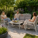 AVH-Collectie Vegas stoel bank loungeset 3 delig verstelbaar aluminium latte AVH-Collectie Vegas stoel bank loungeset 3 delig verstelbaar aluminium latte