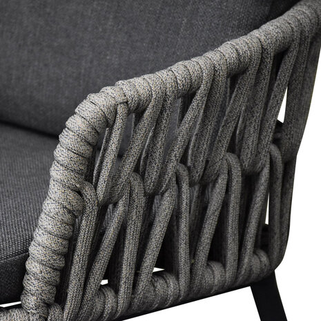 AVH-Collectie Luxor dining tuinstoel rope antraciet AVH-Collectie Luxor dining tuinstoel rope antraciet