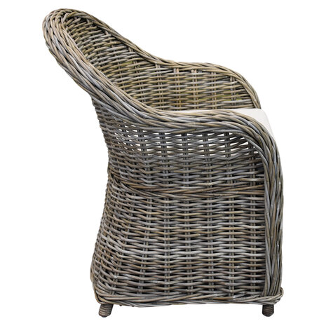 AVH-Collectie Roma dining tuinstoel naturel rotan off-white AVH-Collectie Roma dining tuinstoel naturel rotan off-white