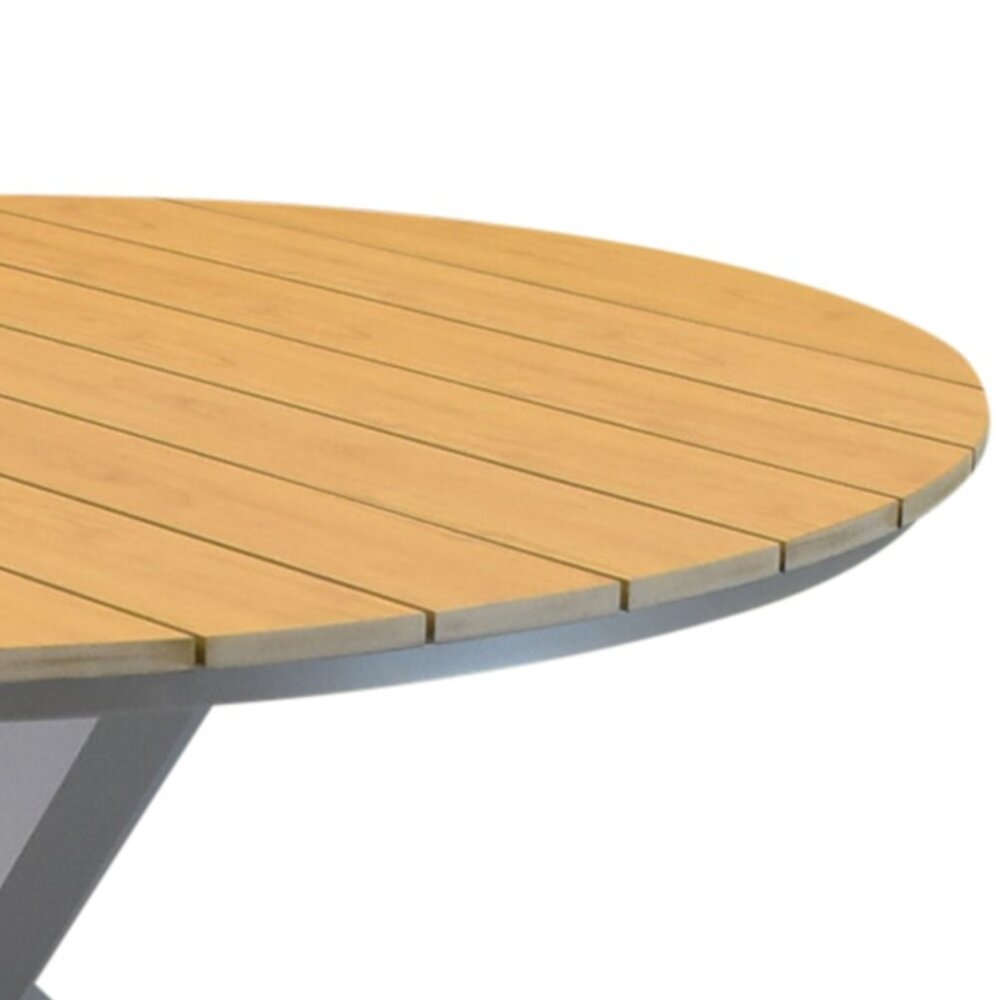 AVH-Collectie Quincy dining tuintafel latte 120xH75 cm rond polywood blad AVH-Collectie Quincy dining tuintafel latte 120xH75 cm rond polywood blad