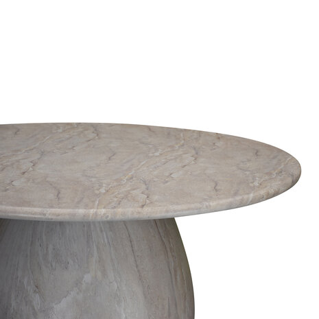 AVH-Collectie Dante dining tafel 140 cm rond polystone marmerlook