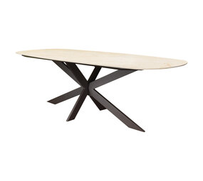 AVH-Collectie Derby dining tafel 240x100x77 cm terre AVH-Collectie Derby dining tafel 240x100x77 cm terre