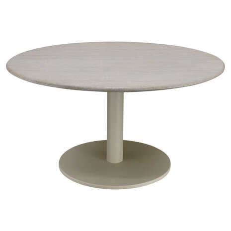 AVH-Collectie Union dining tafel 140x140x75 cm latte polystone travertine AVH-Collectie Union dining tafel 140x140x75 cm latte polystone travertine