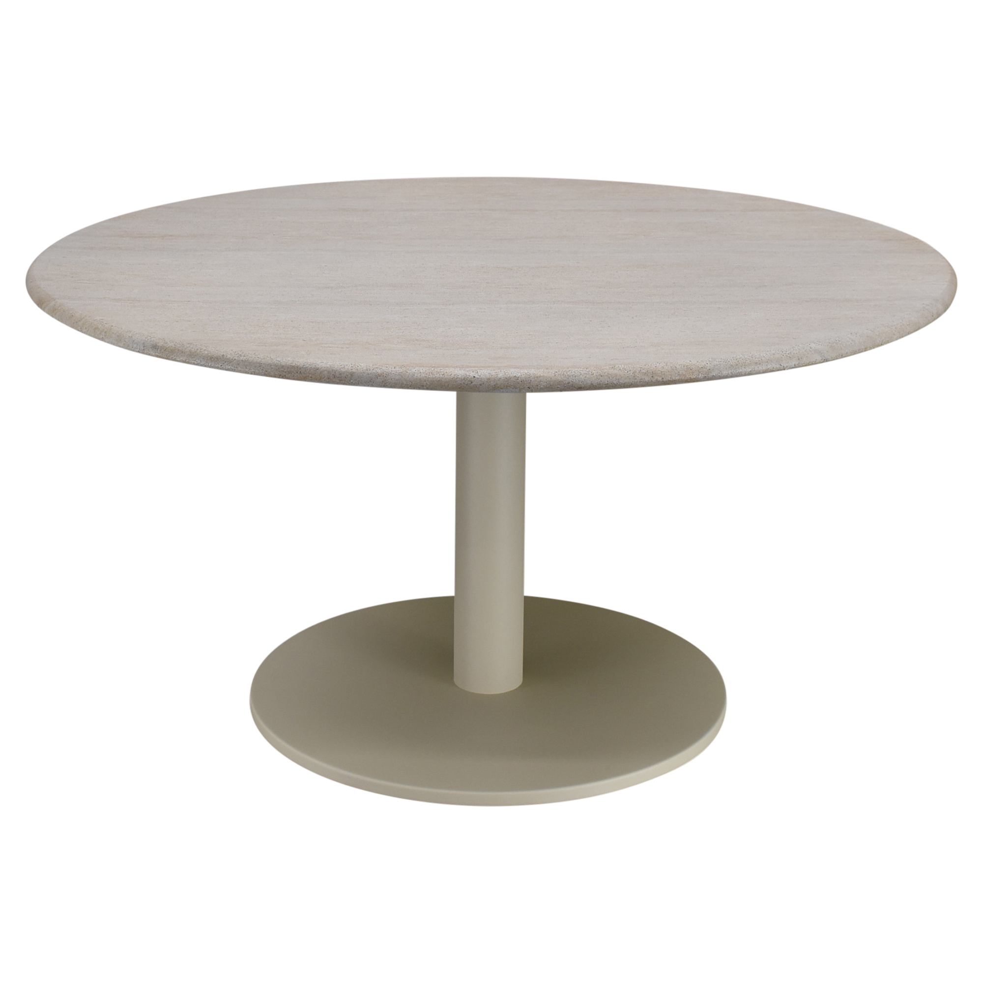AVH-Collectie Union dining tafel 140x140x75 cm latte polystone travertine