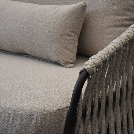 AVH-Collectie Sarenza stoel bank loungeset 3 delig zand rope terre frame AVH-Collectie Sarenza stoel bank loungeset 3 delig zand rope terre frame