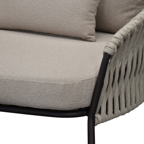 AVH-Collectie Sarenza stoel bank loungeset 3 delig zand rope terre frame AVH-Collectie Sarenza stoel bank loungeset 3 delig zand rope terre frame