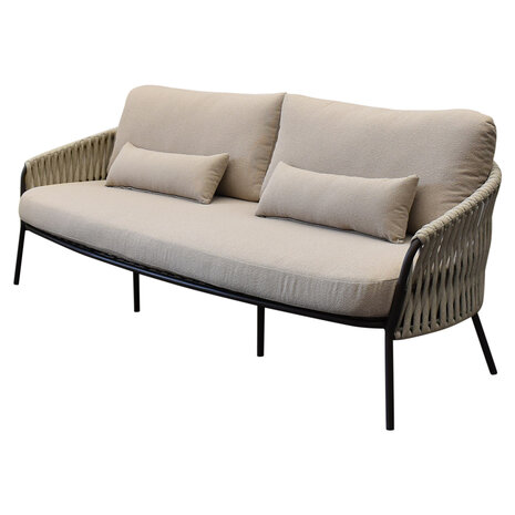 AVH-Collectie Sarenza stoel bank loungeset 3 delig zand rope terre frame AVH-Collectie Sarenza stoel bank loungeset 3 delig zand rope terre frame