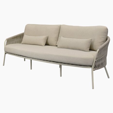 AVH-Collectie Sarenza stoel bank loungeset 3 delig zand rope latte frame AVH-Collectie Sarenza stoel bank loungeset 3 delig zand rope latte frame