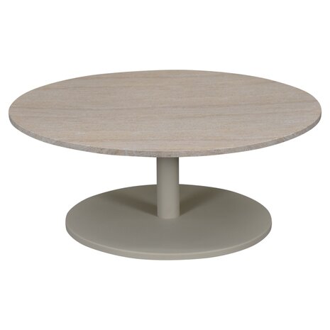 AVH-Collectie Lido lounge tafel 60x60x30 cm latte polystone travertine