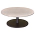 Lido lounge tafel 80x80x35 cm terre polystone travertine Lido lounge tafel 80x80x35 cm terre polystone travertine