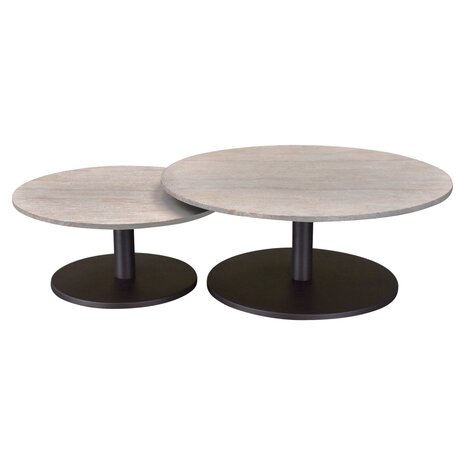 AVH-Collectie Lido lounge tafel 80x80x35 cm terre polystone travertine AVH-Collectie Lido lounge tafel 80x80x35 cm terre polystone travertine
