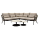 AVH-Collectie Sarenza hoek loungeset 5 delig zand rope terre frame