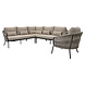AVH-Collectie Sarenza hoek loungeset 4 delige zand rope terre frame AVH-Collectie Sarenza hoek loungeset 4 delige zand rope terre frame