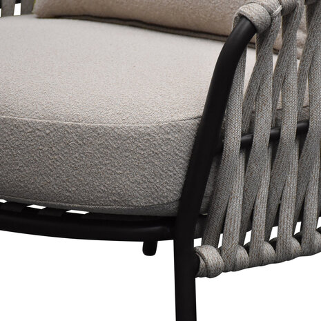AVH-Collectie Sarenza hoek loungeset 4 delige zand rope terre frame AVH-Collectie Sarenza hoek loungeset 4 delige zand rope terre frame