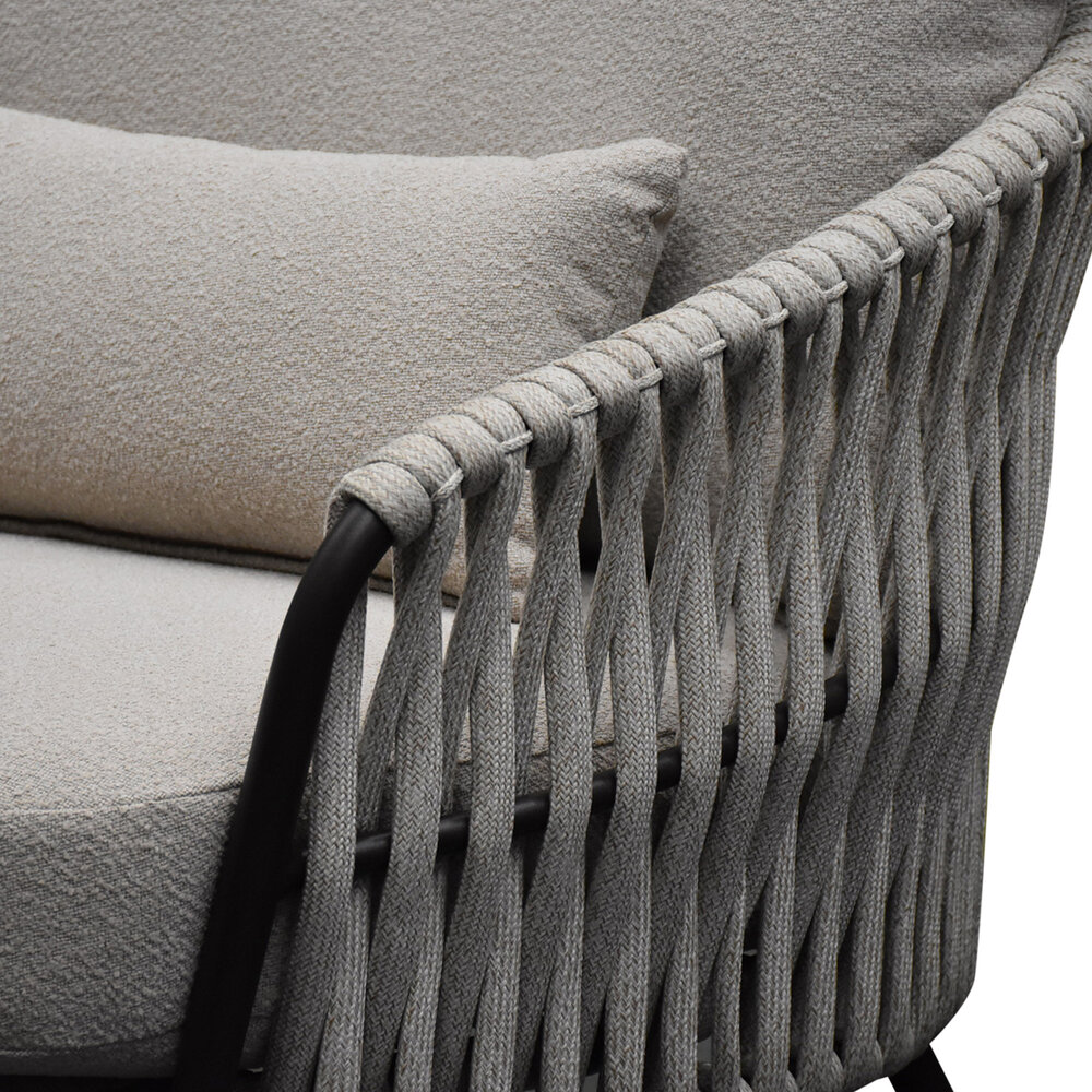 AVH-Collectie Sarenza hoek loungeset 4 delige zand rope terre frame AVH-Collectie Sarenza hoek loungeset 4 delige zand rope terre frame