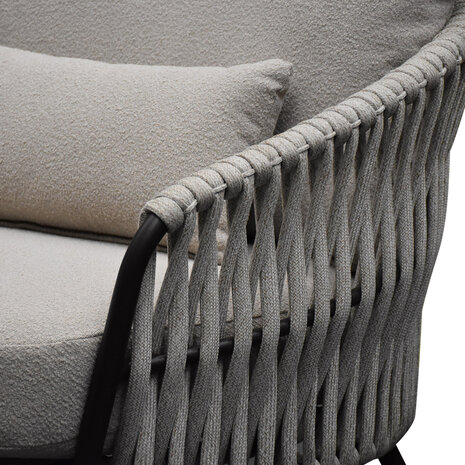 AVH-Collectie Sarenza hoek loungeset 4 delige zand rope terre frame AVH-Collectie Sarenza hoek loungeset 4 delige zand rope terre frame