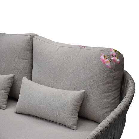 AVH-Collectie Sarenza hoek loungeset 4 delige zand rope terre frame AVH-Collectie Sarenza hoek loungeset 4 delige zand rope terre frame
