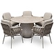 AVH-Collectie Luxor Dante dining tuinset 140xH75 cm 6 delig zand polystone marmerlook AVH-Collectie Luxor Dante dining tuinset 140xH75 cm 6 delig zand polystone marmerlook