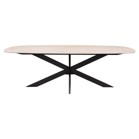 AVH-Collectie Sanoa Derby dining tuinset 240x100xH77 cm 7 delige terre