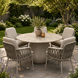 AVH-Collectie Luxor Dante dining tuinset 140xH75 cm 6 delig zand polystone marmerlook AVH-Collectie Luxor Dante dining tuinset 140xH75 cm 6 delig zand polystone marmerlook