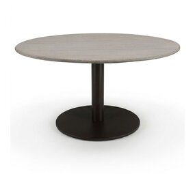 AVH-Collectie Union dining tafel 140x140x75 cm terre polystone travertine AVH-Collectie Union dining tafel 140x140x75 cm terre polystone travertine