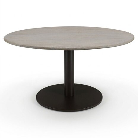AVH-Collectie Union dining tafel 140x140x75 cm terre polystone travertine AVH-Collectie Union dining tafel 140x140x75 cm terre polystone travertine