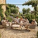 AVH-Collectie Sarenza stoel bank loungeset 5 delig zand rope latte frame