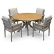 AVH-Collectie Quincy Saigon dining tuinset 120xH75 cm 5 delig latte polywood AVH-Collectie Quincy Saigon dining tuinset 120xH75 cm 5 delig latte polywood