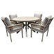 AVH-Collectie Samantha Saigon dining tuinset 120xH75 cm 5 delig latte keramiek AVH-Collectie Samantha Saigon dining tuinset 120xH75 cm 5 delig latte keramiek
