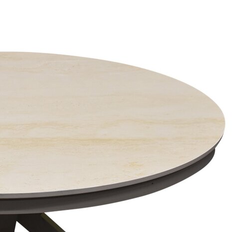 AVH-Collectie Samantha Kota dining tuinset 120xH75 cm 5 delig latte verstelbaar keramiek