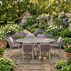 AVH-Collectie Ohio Joshua dining tuinset 241x116xH74 cm 7 delig latte keramiek