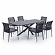AVH-Collectie Sayanora Salta dining tuinset 240x110xH74 cm 7 delig antraciet keramiek AVH-Collectie Sayanora Salta dining tuinset 240x110xH74 cm 7 delig antraciet keramiek