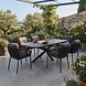 AVH-Collectie Sayanora Joshua dining tuinset 7 delig 240x110xH74 cm antraciet keramiek