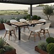 AVH-Collectie Sydney Karlstad dining tuinset 240x92xH75 cm 7 delig antraciet wit polywood AVH-Collectie Sydney Karlstad dining tuinset 240x92xH75 cm 7 delig antraciet wit polywood