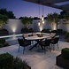 AVH-Collectie Puccini Brightling dining tuinset 220x120xH75 cm 7 delig antraciet keramiek