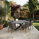 AVH-Collectie Puccini Luxor dining tuinset 220x120xH75 cm 7 delig antraciet keramiek AVH-Collectie Puccini Luxor dining tuinset 220x120xH75 cm 7 delig antraciet keramiek