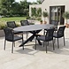 AVH-Collectie Puccini Salta dining tuinset 220x120xH75 cm 7 delig antraciet keramiek AVH-Collectie Puccini Salta dining tuinset 220x120xH75 cm 7 delig antraciet keramiek