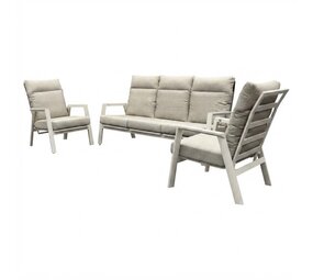 AVH-Collectie Barolo stoel bank loungeset 3-delig verstelbaar aluminium latte AVH-Collectie Barolo stoel bank loungeset 3-delig verstelbaar aluminium latte