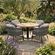 AVH-Collectie Torino Sarenza low dining tuinset 140xH71 cm 5 delig teak terre AVH-Collectie Torino Sarenza low dining tuinset 140xH71 cm 5 delig teak terre